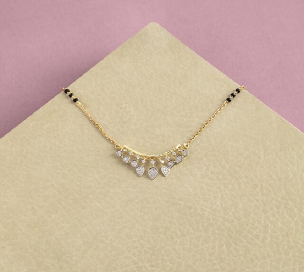 Twilight Dew Gold and Diamond Mangalsutra